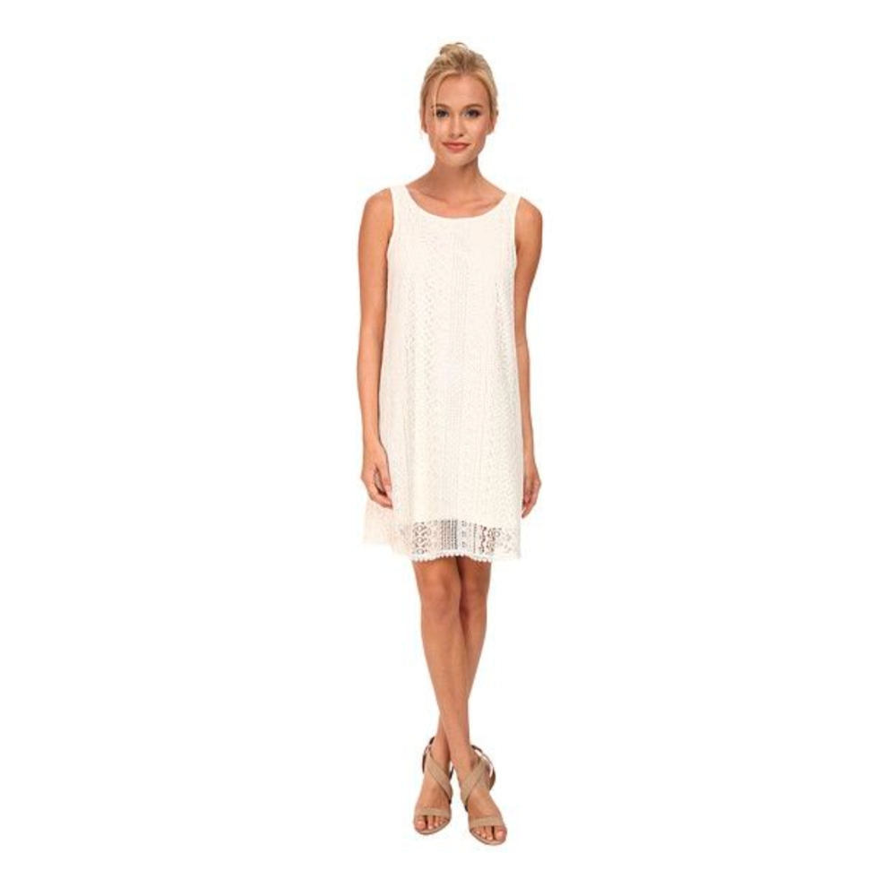 NWT Jack by BB Dakota Ellington Crochet Mini Shift Dress – Size Large – Ivory 🤍